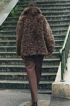 Artificial Fur Teddy Bear Short Coat Cardigan image 3