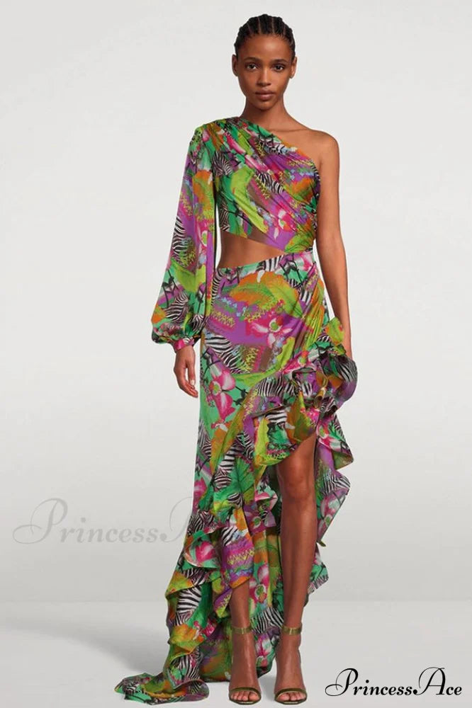 Asfrid Printed Stylish Maxi Dress image 13