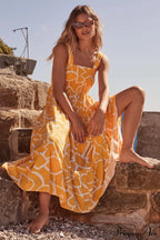 Ashlyn Smocked Stylish Maxi Dress image 6
