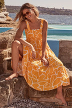 Ashlyn Smocked Stylish Maxi Dress image 7
