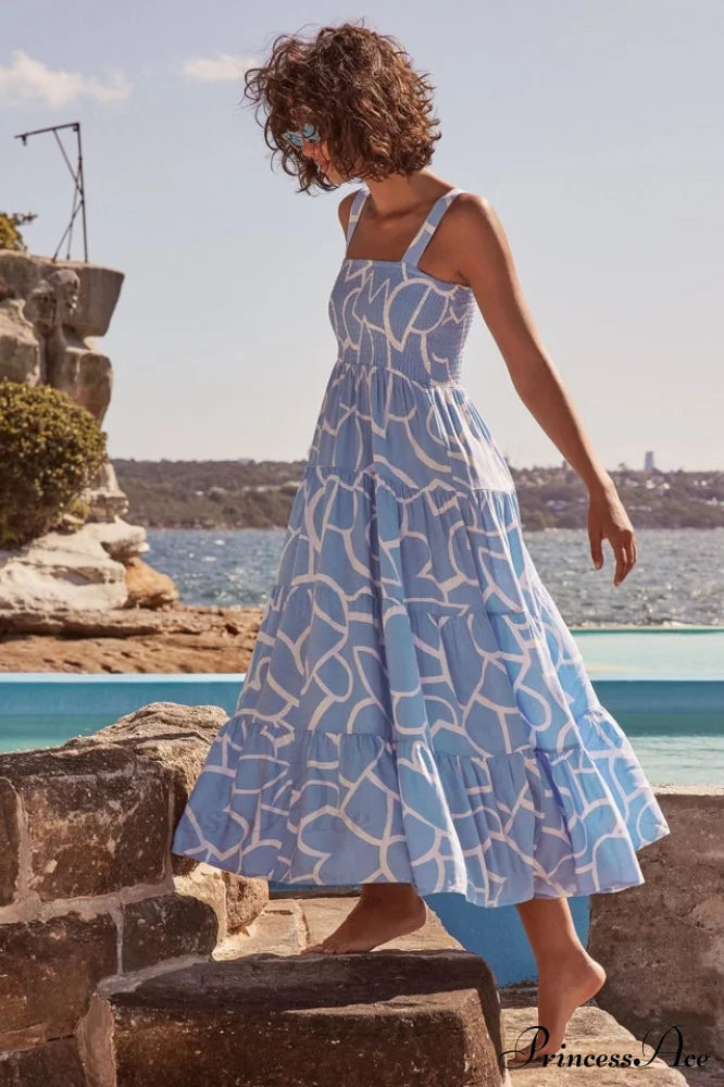 Ashlyn Smocked Stylish Maxi Dress image 4