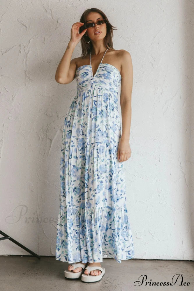 Asiah Halter Neck Maxi Dress image 11