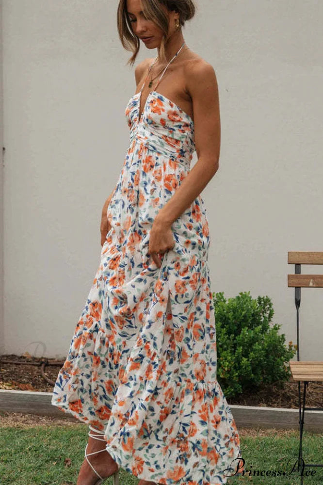 Asiah Halter Neck Maxi Dress image 6
