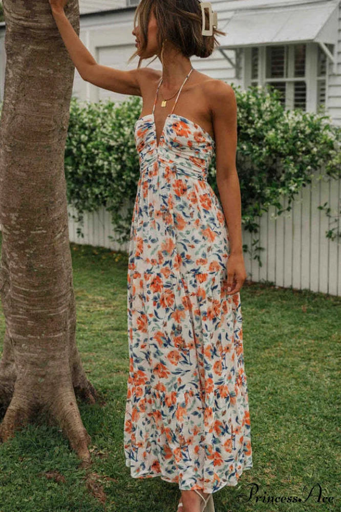 Asiah Halter Neck Maxi Dress image 4