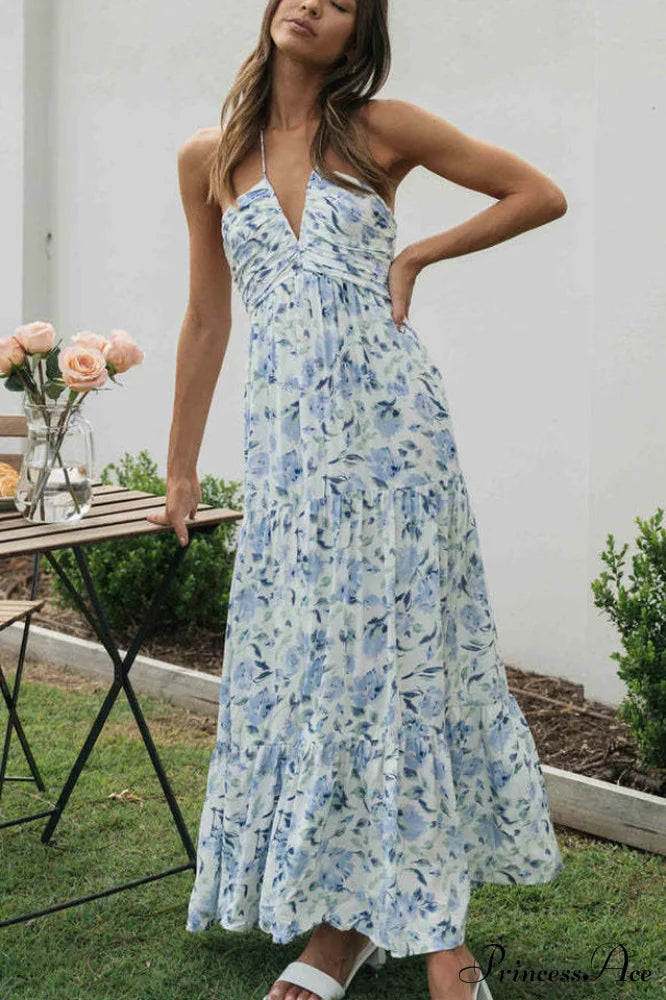 Asiah Halter Neck Maxi Dress image 8