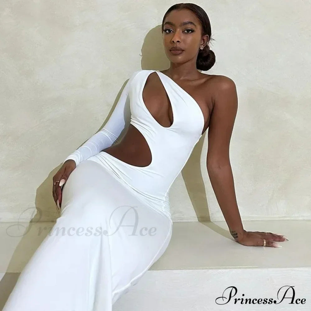 Asymmetric Cut Out Maxi Dress image 6