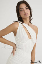 Asymmetric Cutout Stylish Midi Dress image 20