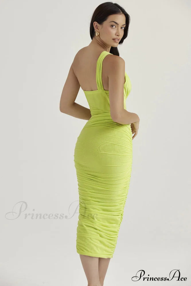 Asymmetric Cutout Stylish Midi Dress image 14