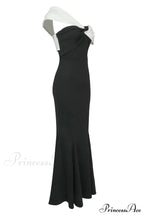 Asymmetric Off Stylish Shoulder Maxi Dress image 6