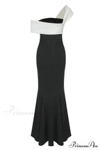 Asymmetric Off Stylish Shoulder Maxi Dress image 7
