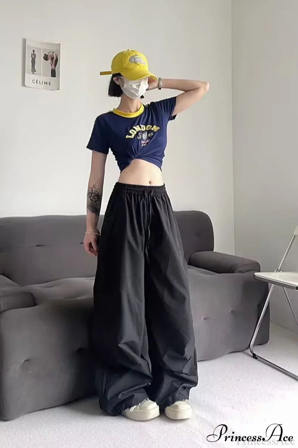 Athletic Stretchy Waist Relaxed Cargo Pants image 10