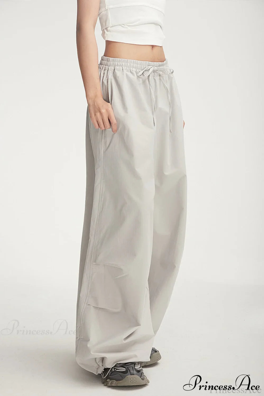 Athletic Stretchy Waist Relaxed Cargo Pants image 5