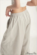 Athletic Stretchy Waist Relaxed Cargo Pants image 6