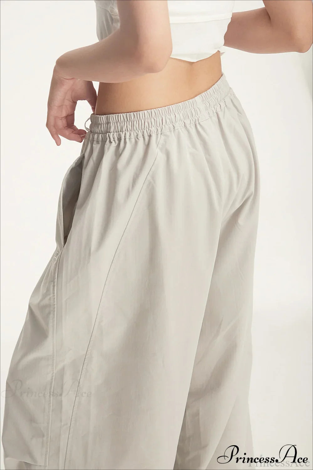 Athletic Stretchy Waist Relaxed Cargo Pants image 6