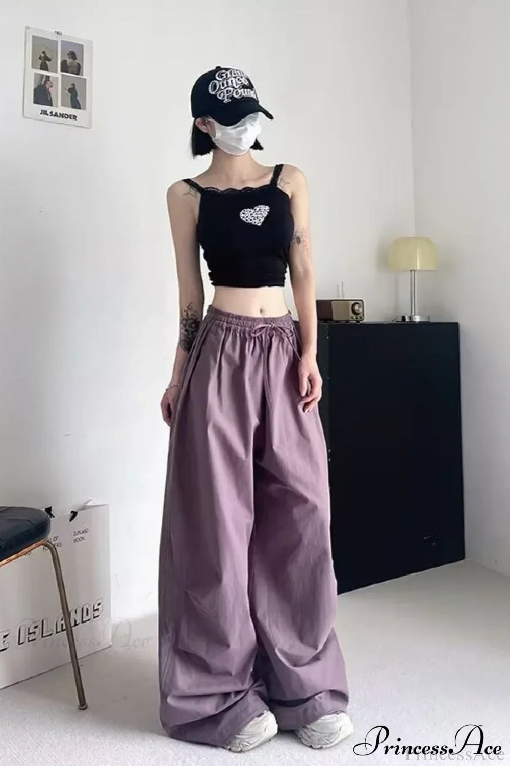 Athletic Stretchy Waist Relaxed Cargo Pants image 8