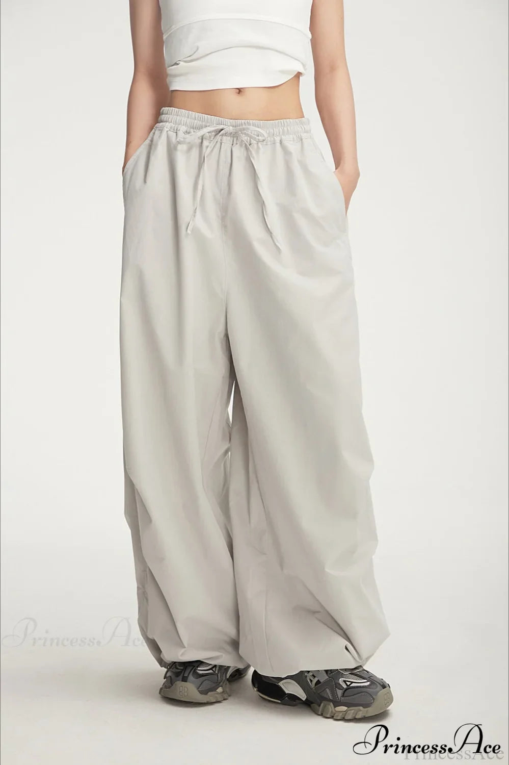 Athletic Stretchy Waist Relaxed Cargo Pants image 4