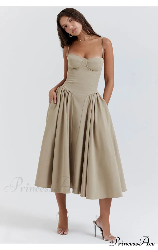 Aurora Midi/Maxi Stylish Bustier Corset Dress image 12