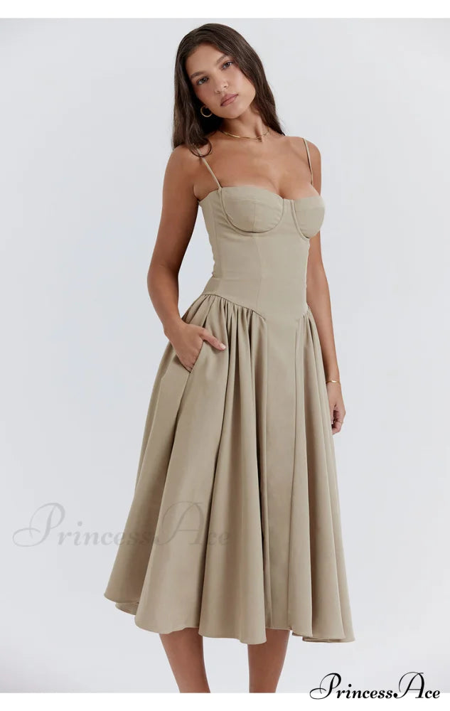 Aurora Midi/Maxi Stylish Bustier Corset Dress image 4