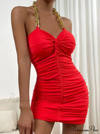 Autumn Green Graceful Bodycon Dress image 4