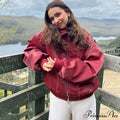Autumn Leather Oversize Long Sleeve Turn-down Collar Fashion Casual Jacket image 7