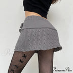 Autumn Winter Fashion Twist Wool Woven Age-Reducing Commuter Decorated Skirt image 6