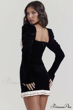Azaria Black Stylish Vintage Dress image 2