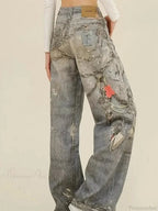 Azure Gothic Baggy Oversize Harajuku Pant image 3