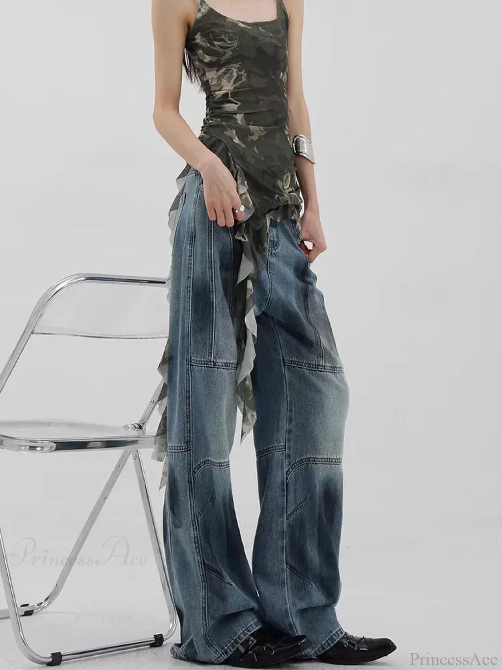 Azure Medieval Loose Harajuku Pant image 2
