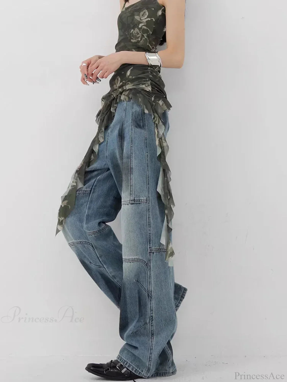 Azure Medieval Loose Harajuku Pant image 1