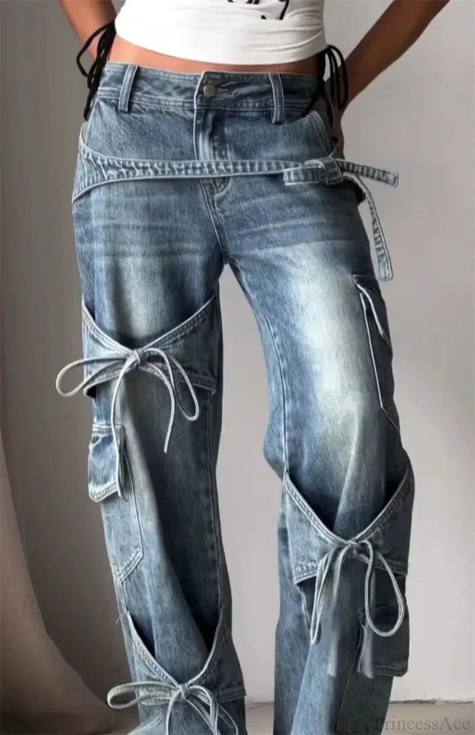 Azure Medieval Roomy Y2K Cargo Pant image 1