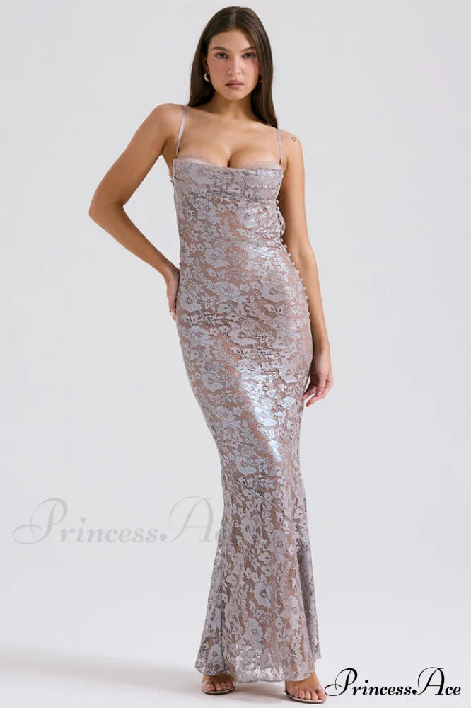 Azzurra Rose Stylish Lace Dress image 10