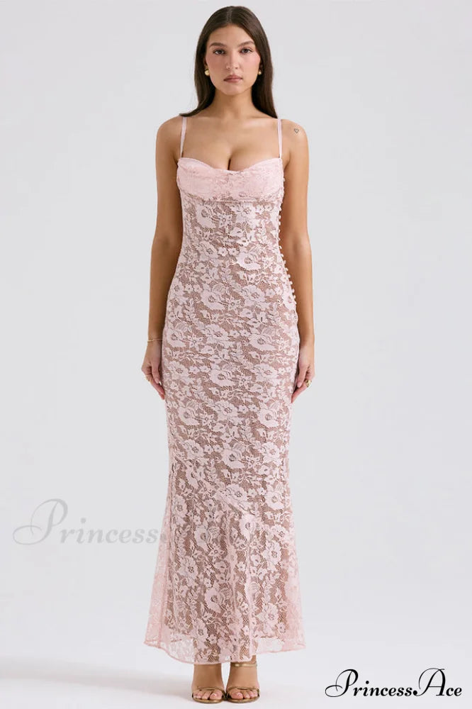 Azzurra Rose Stylish Lace Dress image 6