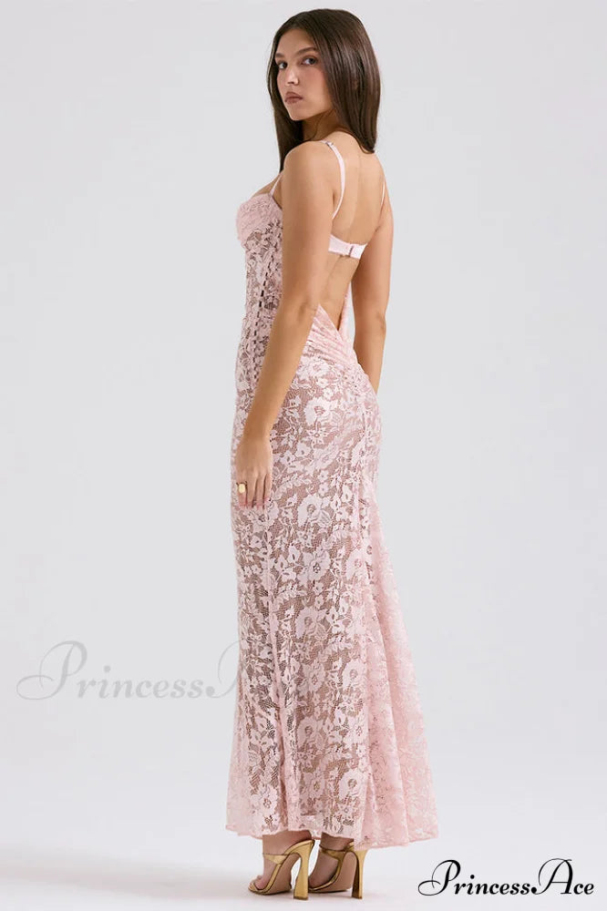 Azzurra Rose Stylish Lace Dress image 4