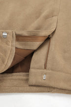 Vintage High-Waist Suede Maxi Skirt image 4