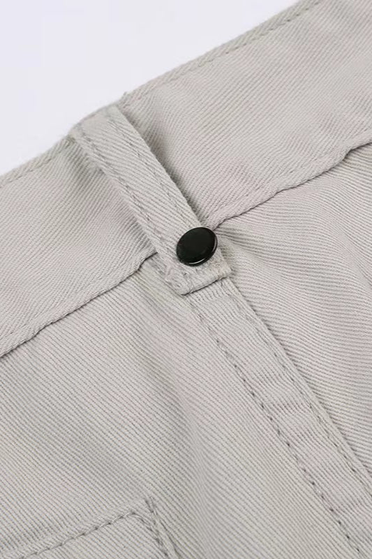 Retro Low-Waisted Pocket Denim Cargo Pant image 5
