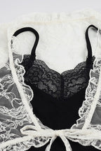 Lace Patchwork Mesh Twin Set Blouse image 5