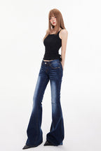Low Waist Long Flare Jeans image 2