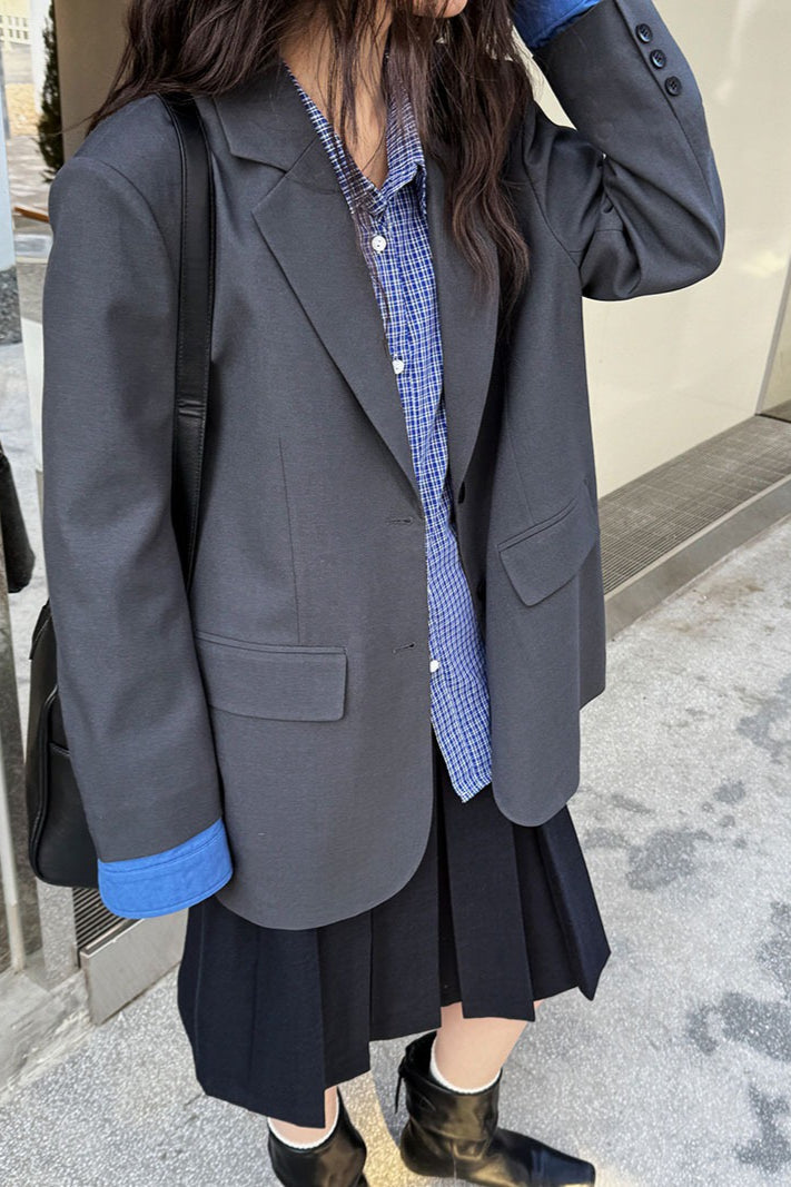 Elegant Casual Colorblock Blazer image 4