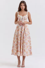 Cami Slit Waist Slim Floral Dress image 5