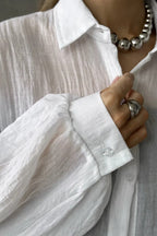 Solid Casual Chic Long Sleeve Blouse image 12