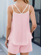 Calista Short Set detail view styled for Avrienne