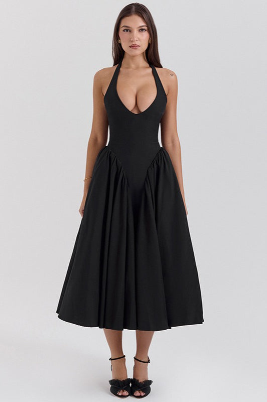 Halter Backless Tie Party Dress image 6