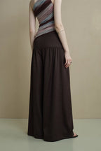 Vintage Soft Ruched Wide-Leg Pants image 4