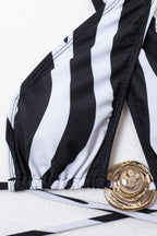Zebra Long Skirt Three Piece Swim Set image 5