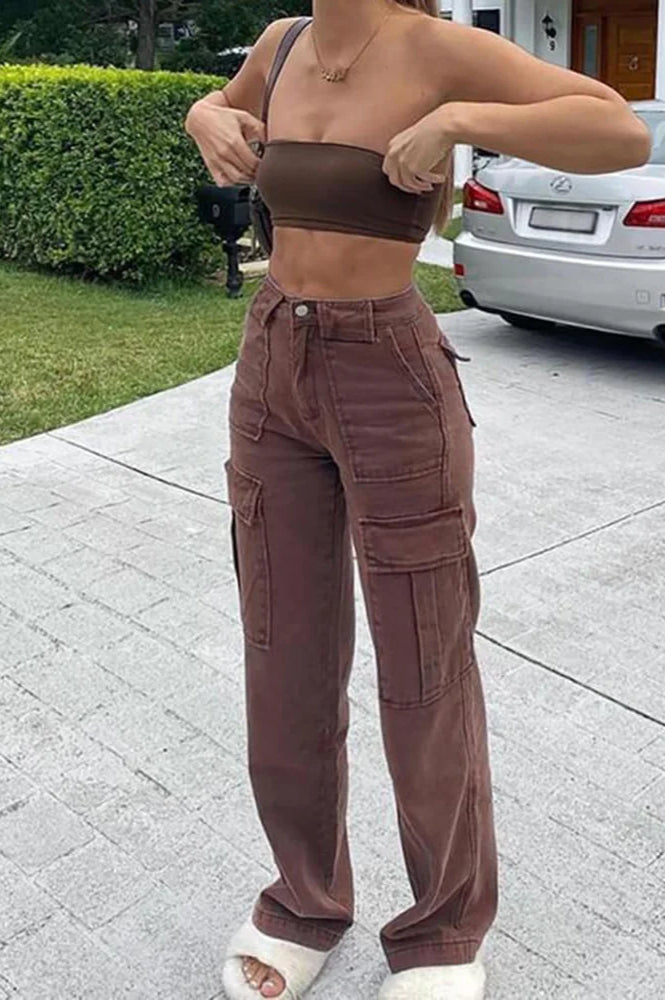 High Waist Loose Denim Jeans image 8