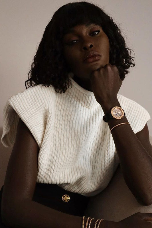 Vintage Turtleneck Short Sleeve Sweater image 2