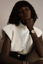 Vintage Turtleneck Short Sleeve Sweater image 2