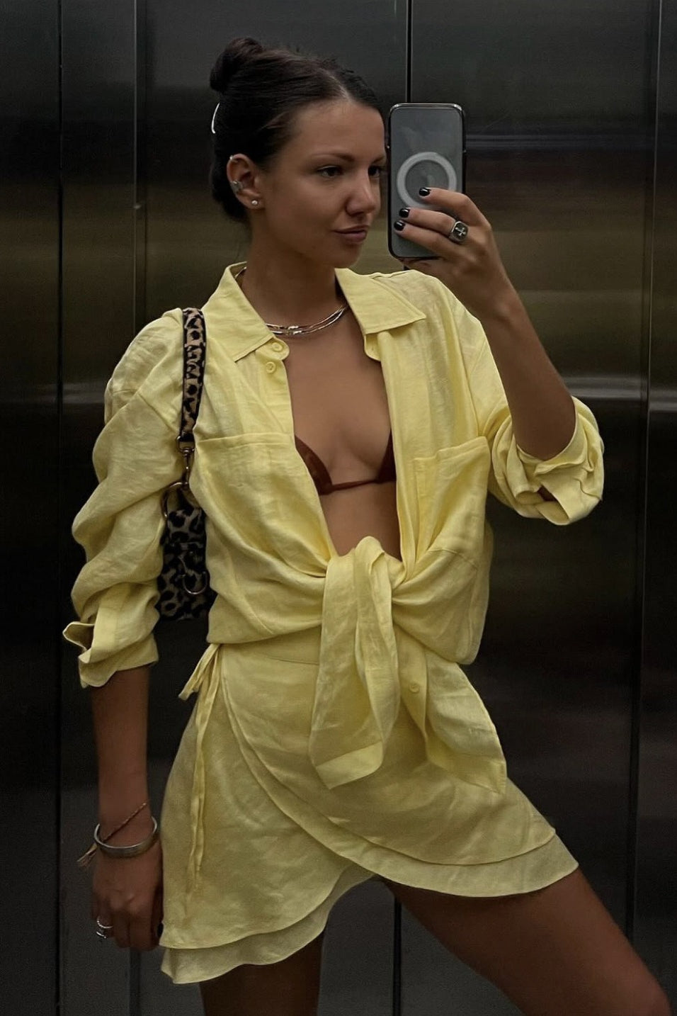 Casual Beach Shirt Cover Skirt Set image 5