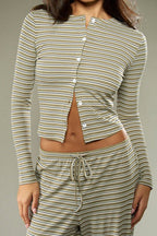 Stripe Button Cord Easy Two Piece Set image 5