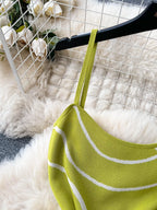 Romy Knit Midi Dress detail view styled for Avrienne